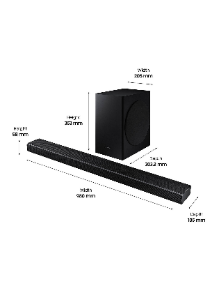 SAMSUNG HW-Q60T ACOUSTIC BEAM SOUNDBAR 5.1